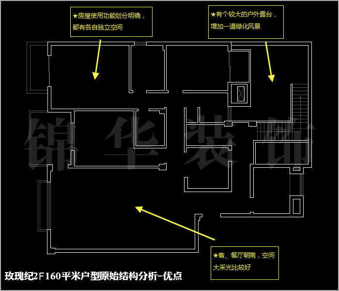 融僑中央花園玫瑰紀二樓160平米 戶型