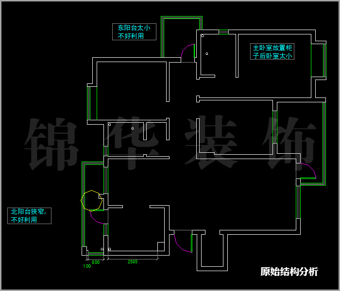 融喬中央花園三房兩廳兩衛140平米 戶型