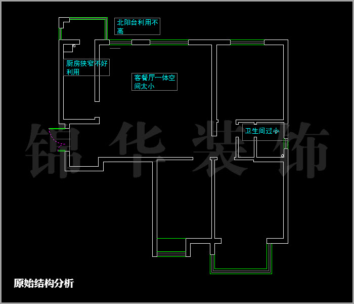 融喬中央花園三房兩廳兩衛110平米 戶型